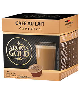 Capsule Aroma Gold Café au Lait compatible Dolce Gusto – Caprim'cho Maurice