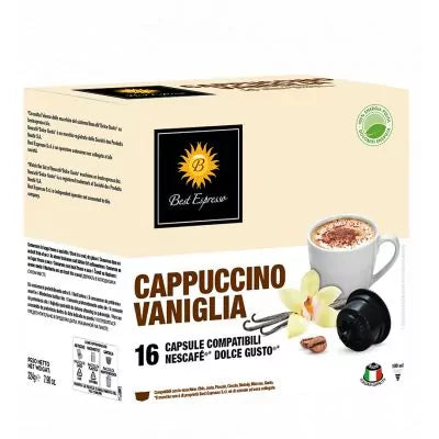 Best Espresso Cappuccino Vanille - Capsule compatible Dolce Gusto - Livraison île Maurice