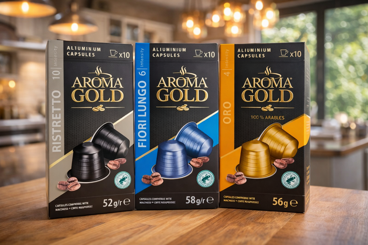 Capsules compatibles Nespresso Aroma Gold
