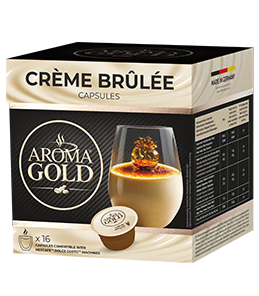 Capsule Aroma Gold Crème Brûlée — Compatible Dolce Gusto | Caprim'cho Maurice