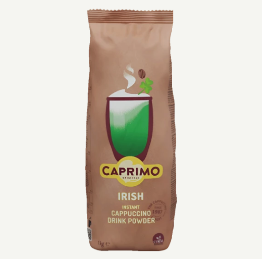 Caprimo Irish Cappuccino 1kg - Boisson chaude instantanée saveur Irish Cream - Livraison île Maurice