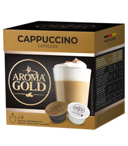 "Capsule Dolce Gusto compatible Aroma Gold Cappuccino - Onctueux - Livraison île Maurice"
