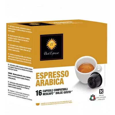 Best Espresso Café Arabica - Capsule 100% Arabica compatible Dolce Gusto - Livraison île Maurice