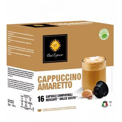 Best Espresso Cappucino Amande - Capsule compatible Dolce Gusto - Livraison île Maurice