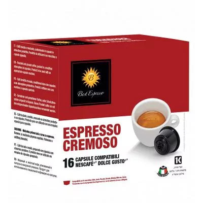 Best Espresso Café Cremoso - Capsule compatible Dolce Gusto - Livraison île Maurice