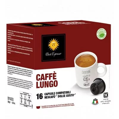 Best Espresso Café Lungo - Capsule compatible Dolce Gusto - Café long corsé - Livraison île Maurice