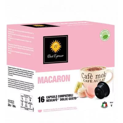 Best Espresso Macaron - Capsules Café Lait Compatible Dolce Gusto - Boîte 16 capsules