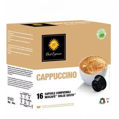 Best Espresso Cappuccino - Capsule compatible Dolce Gusto - Mousse onctueuse - Livraison île Maurice