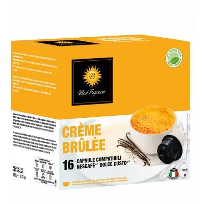 Best Espresso Crème Brûlée - Capsule compatible Dolce Gusto - Saveur caramel - Livraison île Maurice