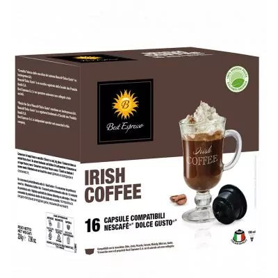 Best Espresso Irish Coffee - Capsules compatibles Dolce Gusto - Boîte 16 capsules 224g